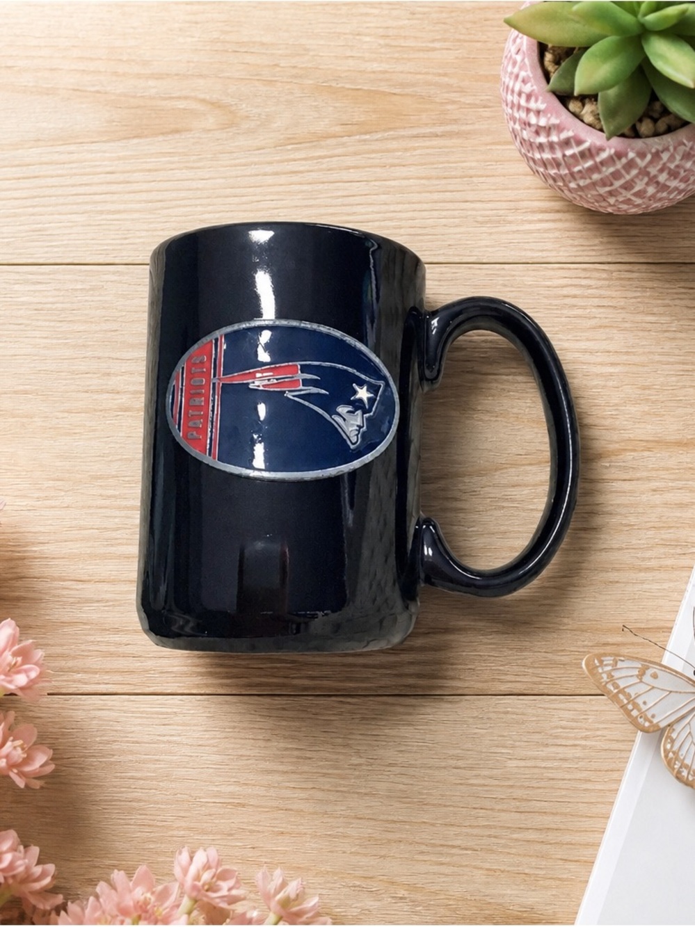 New England Patriots ~ Navy Ceramic Coffee Mug
